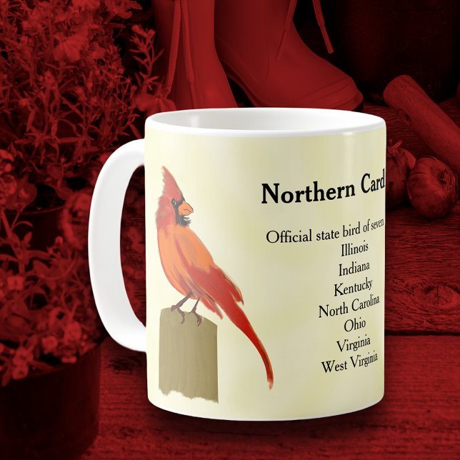 Mug Bright Red Cardinal State Bird (Créateur téléchargé)
