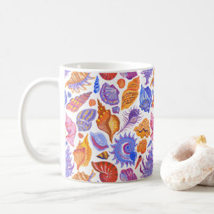 Mug Bright tropical seashell, main-drawn