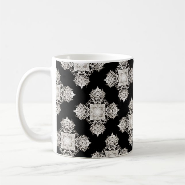 Mug brillance diamant dans l'ombre gris (Gauche)