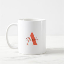 Mug brillant frais avec Monogramme Inspirationnel