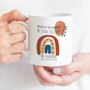 Mug Briller ensemble Rainbow Doodle meilleur enseignan