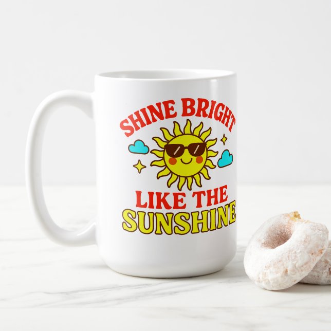 Mug Brillez comme le soleil – Motivationnel (Avec donut)