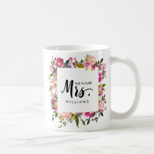 Mug Brilliant Bloom MARIAGE LE futur MRS Typographie