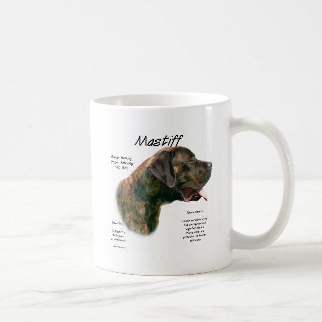 Mug Brindle Apricot Mastiff History (Droite)