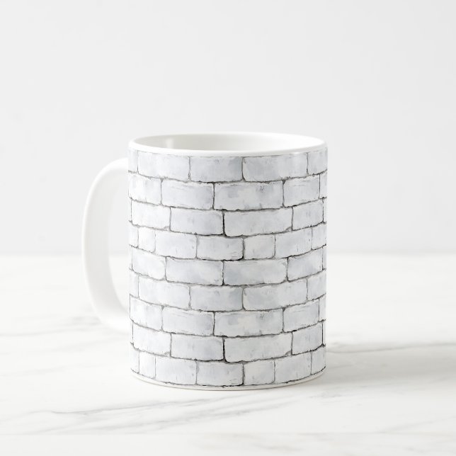 Mug Briques Blanches (Devant gauche)