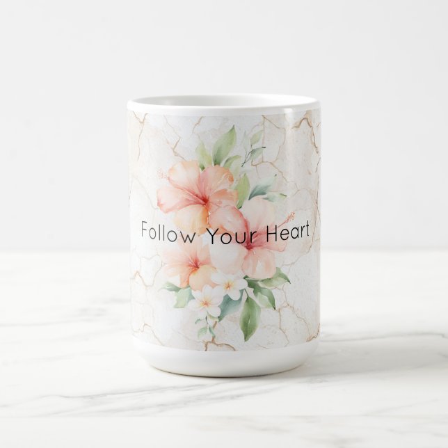 Mug Brise d'été Rouge pêche Hibiscus   (Centre)