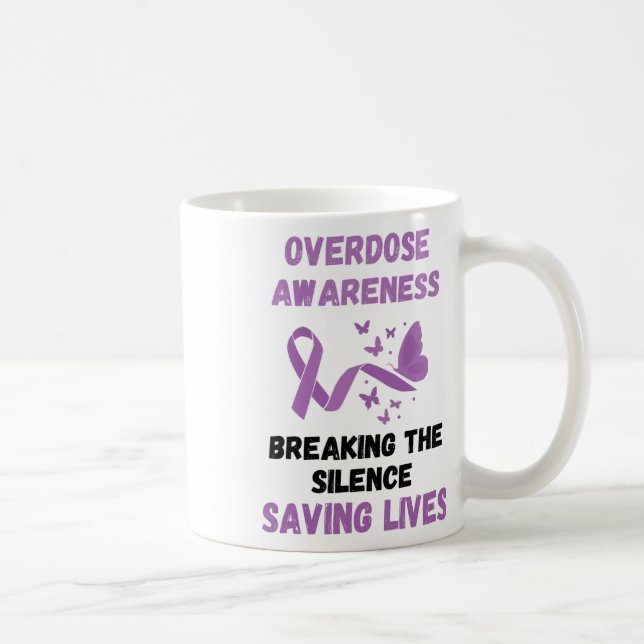 Mug Briser le silence Ruban violet Sensibilisation au  (Droite)