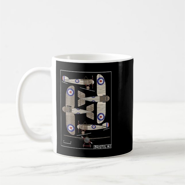 Mug Bristol M.1 Monoplane Scout britannique WW1 Fighte (Gauche)