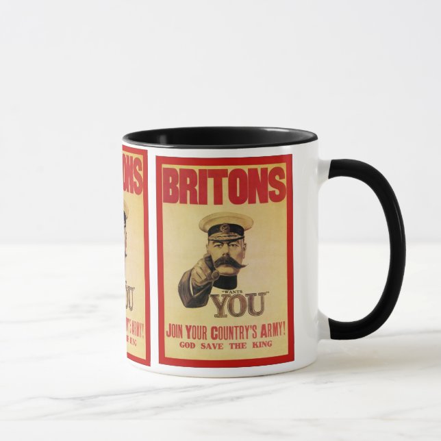 Mug Britanniques : Joignez l'armée de votre pays ! (Droite)