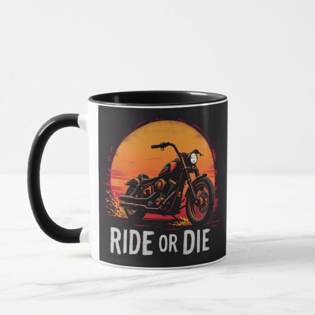 Mug Brite-T Motorcycle Ride or Die 0019613 (Gauche)