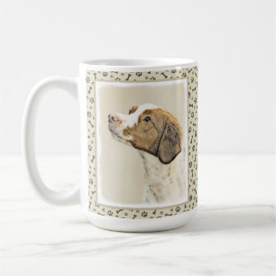 Mug Brittany Peinture - Cute Original Chien Art