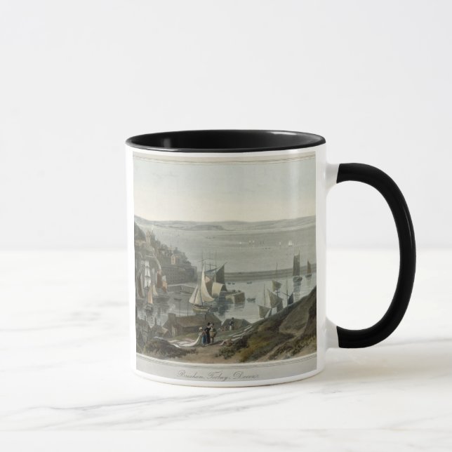 Mug Brixham, Torbay, Devon, du volume VIII 'd'un Voy (Droite)