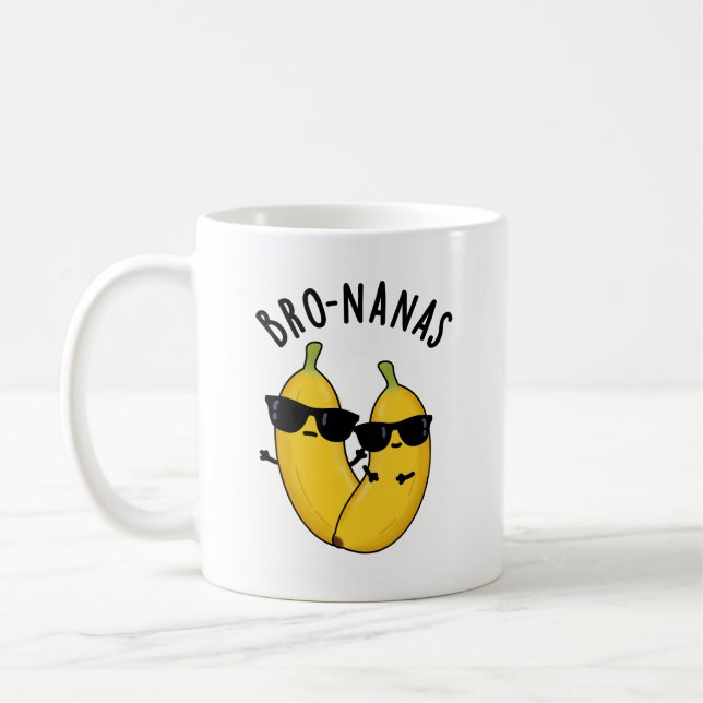 Mug Bro-nanas Fruit Drôle de Banane Jeu de Mots  (Gauche)