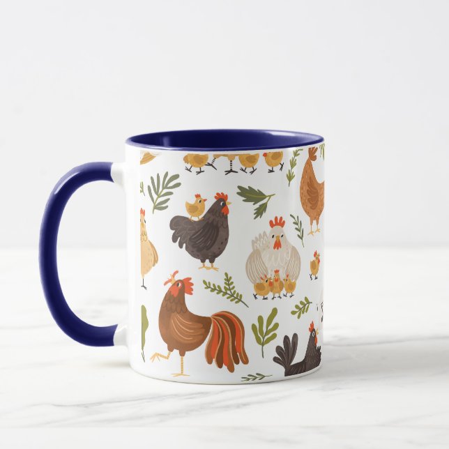 Mug Brocheur de poulet Hen Broiler Capon Poussin (Gauche)