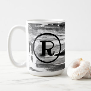 Mug Brochures de peinture acrylique MONOGRAM Abstrait