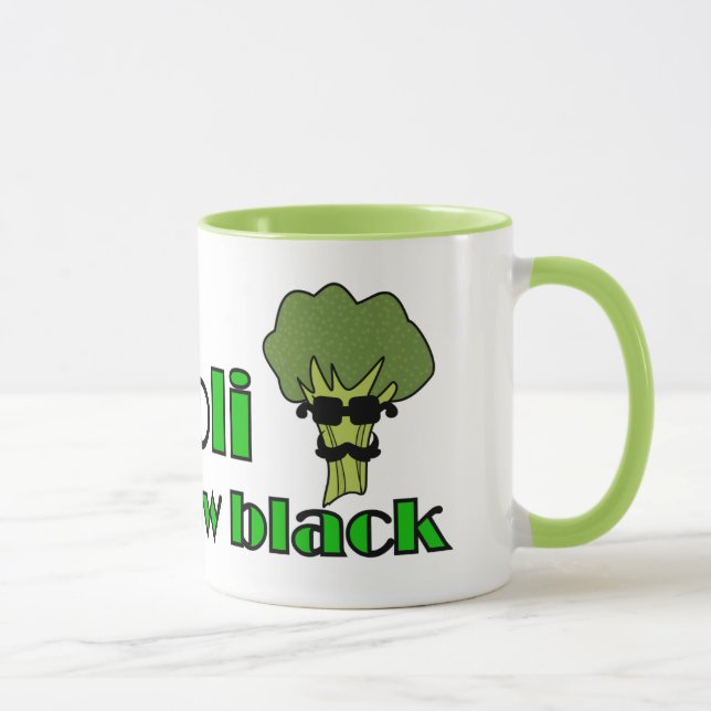 Mug Brocoli est le nouveau poisson noir - Funny Vegan  (Droite)