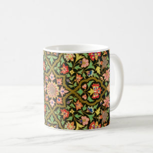 Mug Broderie florale indienne vintage colorée Imprimer