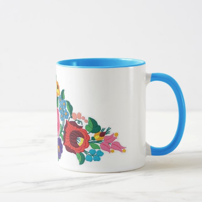 Mug Broderie hongroise de fleur d'OPUS (Droite)