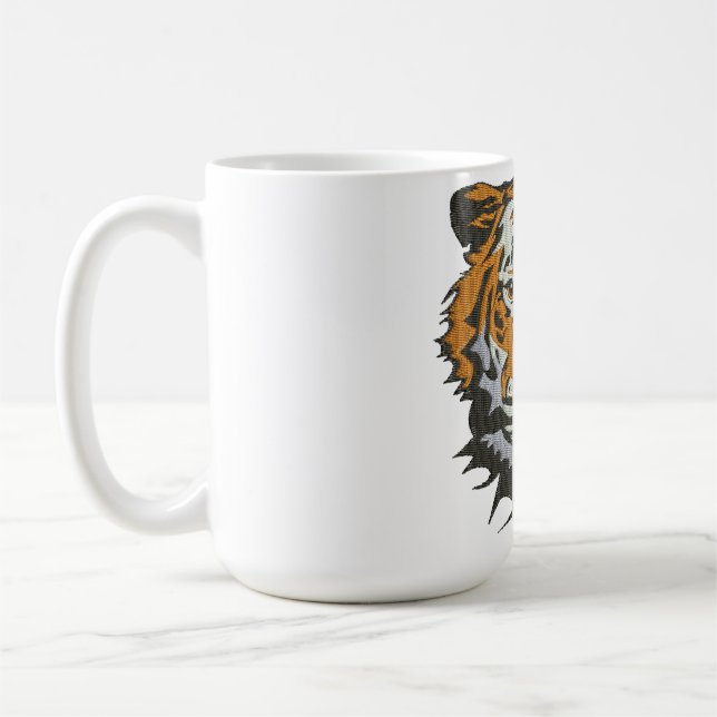 Mug Broderie imitation tête de tigre (Gauche)