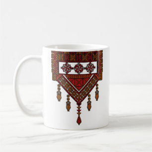 Mug Broderie palestinienne de Tatreez   Art palestine