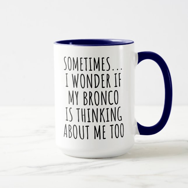 Mug Bronco Lover Sarcastique (Droite)