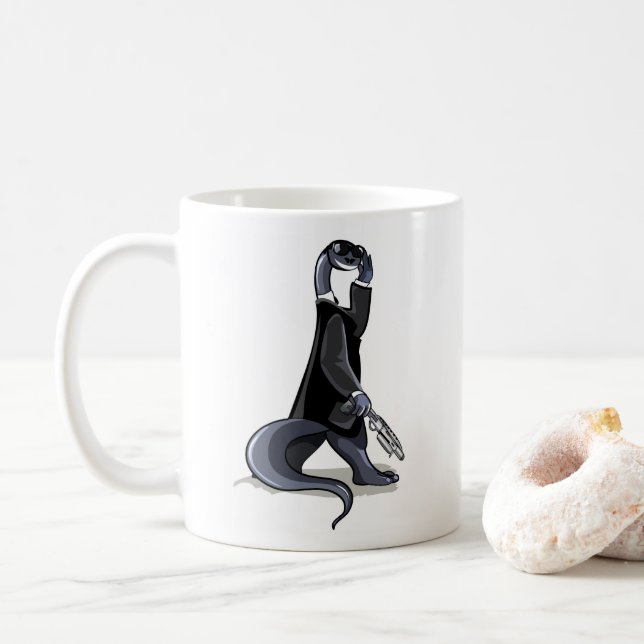 Mug Brontosaurus Habillé Comme Un Personnage De Film. (Avec donut)