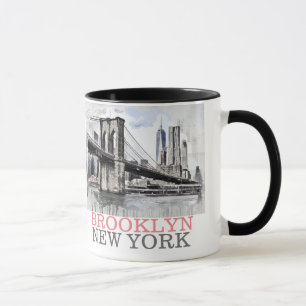 Mug Brooklyn New York, scène de pont