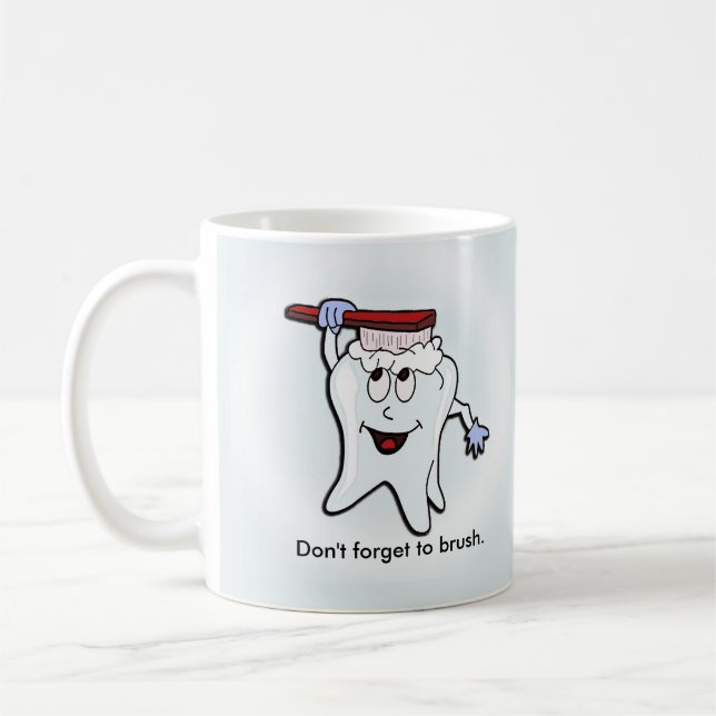 Mug Brossage de dent adorable (Gauche)