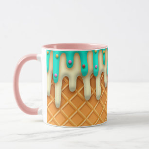 Mug Brosse à cône de crème glacée avec arrosage