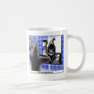Mug Brosse Avec La Mort Drôle Drôle Halloween Dons De