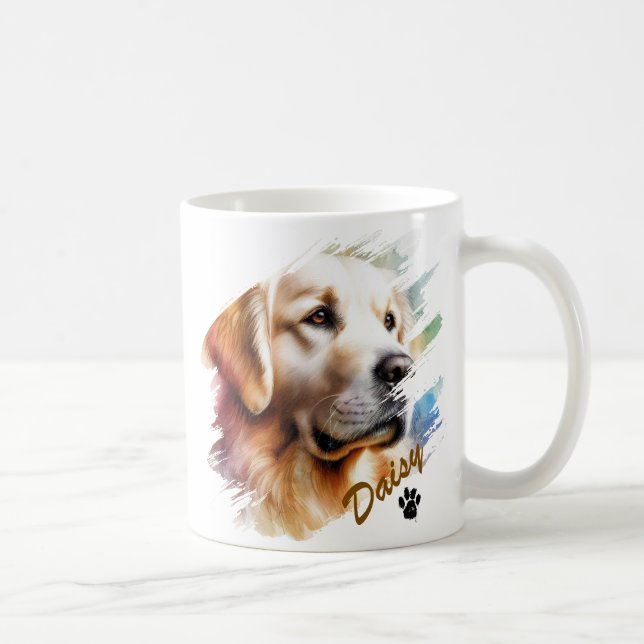 Mug Brosse pour animal de compagnie Typographie modern (Droite)