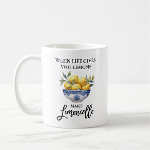 Mug Brosse Script Aquarelle Citrons Limoncello