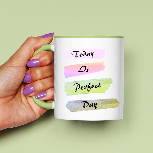 Mug Brosses à aquarelle colorée à café (Créateur téléchargé)