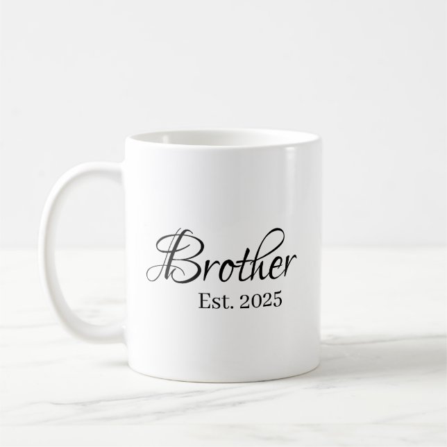 Mug Brother Est. Year – Established Brother Milestone (Gauche)