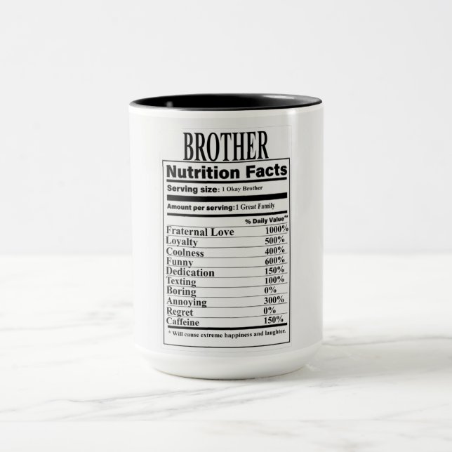 Mug Brother Nutrition Facts (Centre)