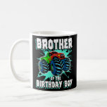 Mug Brother of the Birthday Boy Monster Truck Birthday<br><div class="desc">Frère de l'anniversaire Boy Monster Camion fête d'anniversaire</div>