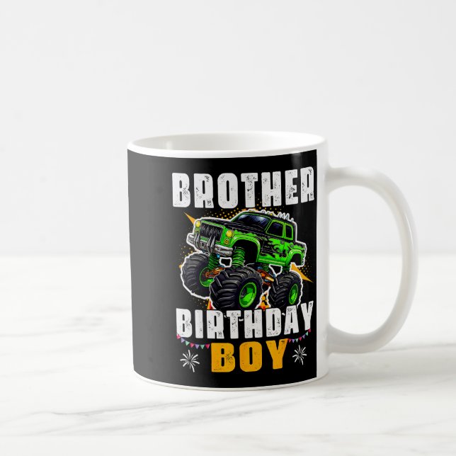 Mug Brother Of The Birthday Boy Monster Truck Family M (Droite)