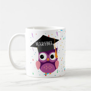 Mug Brouillard avec chou violet casquette et robe