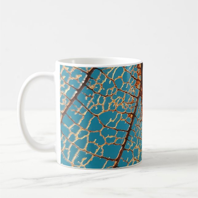 Mug Brown arbre nu sous ciel bleu le matin (Gauche)