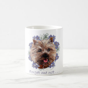 Mug Brown Cairn Terrier Oubliez-moi-ne-pas