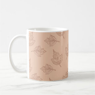 Mug Brown Feuille d'érable Russe Y2K Automne et hiver