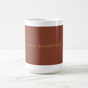 Mug Brown Gold Colours Professionnel tendance Votre no