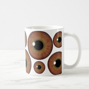 Mug Brown Oeil Iris Cool Musique personnalisée