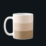 Mug Brown Ombre strié<br><div class="desc">Motif à rayures Ombre marron tendance.</div>