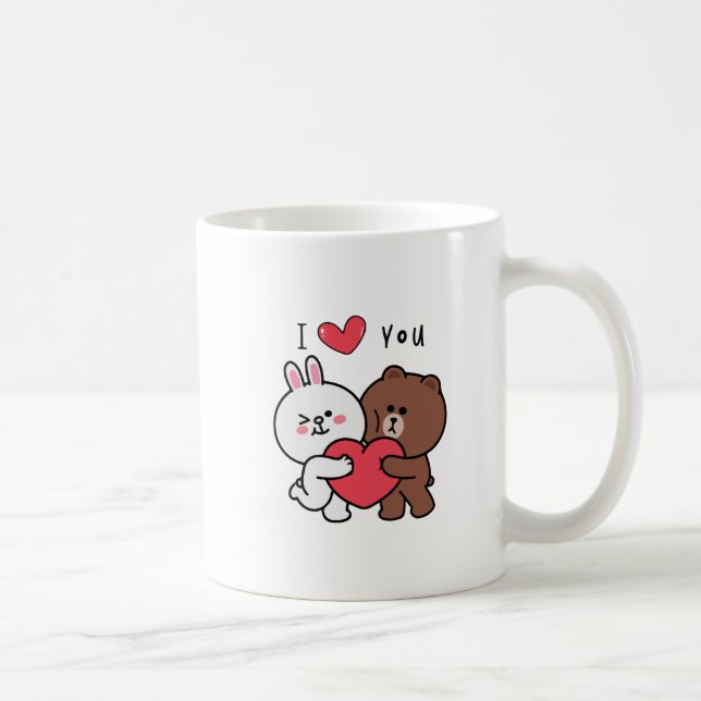 Mug Brown ours cony lapin amour (Droite)