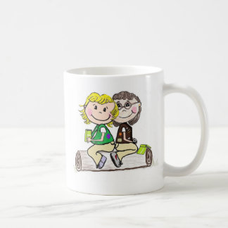 Mug "brownie" junior de fille scout dehors