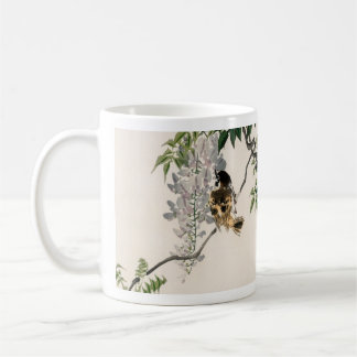 Mug Bruant sur une branche par Kōno Bairei