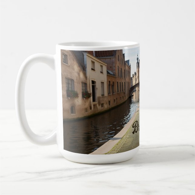 Mug Bruges Belgique Croquis médiéval | (Gauche)
