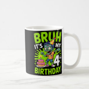 Mug Bruh 4e Anniversaire Fête Enfants Zombie Halloween