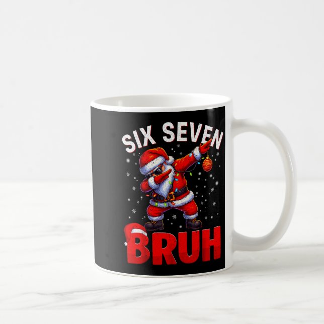 Mug Bruh 67 Dabbing Santa Funny Meme Six Seven Christm (Droite)